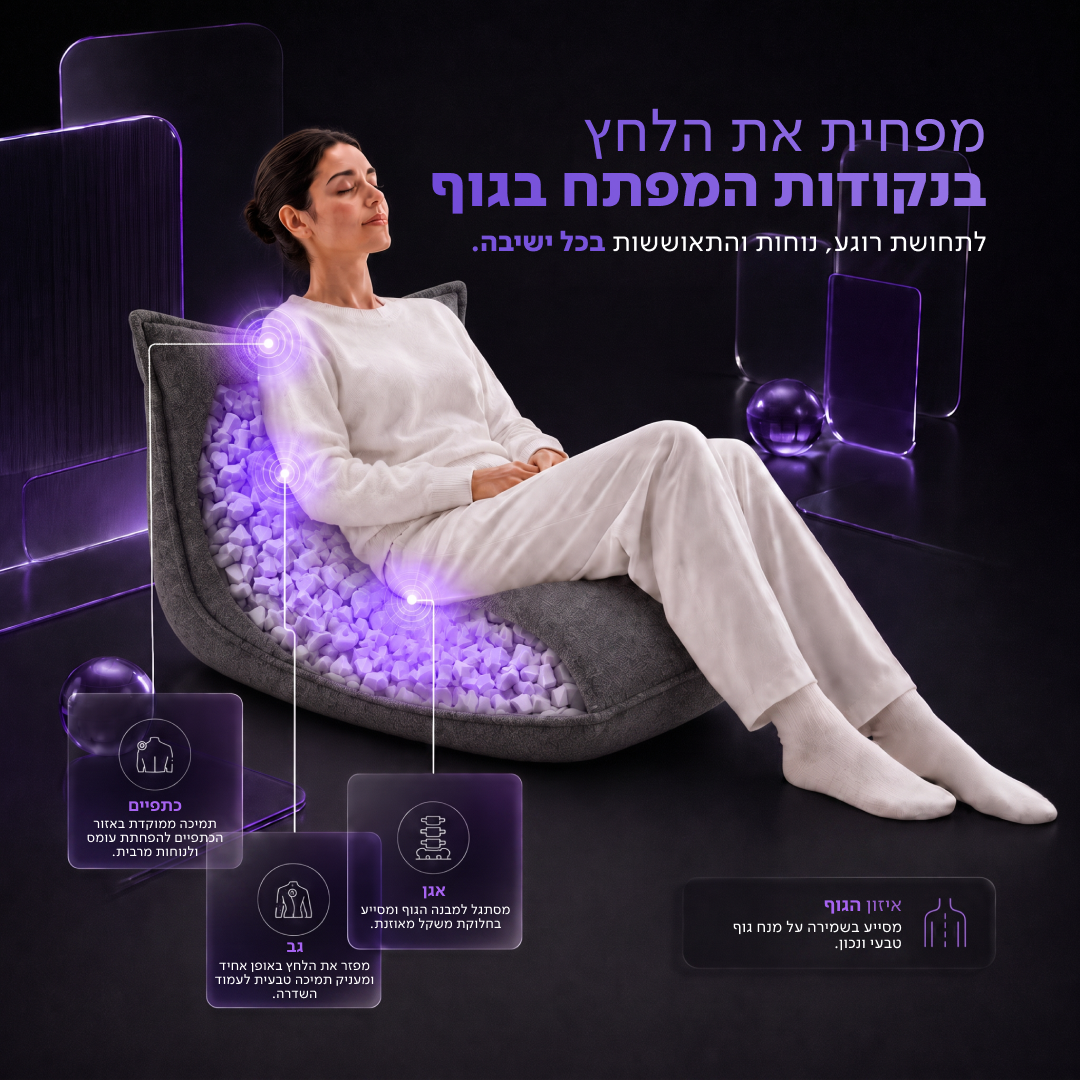 כורסת פוף ויסקו אפור כהה In & Out